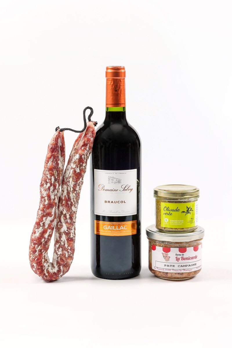 Coffret gourmand Léon et ses quatre produits tarnais