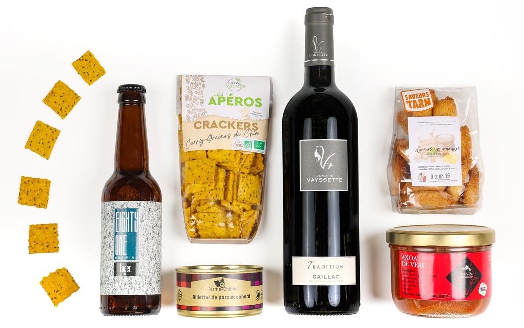 Coffret gourmand Jeanne et ses six produits tarnais