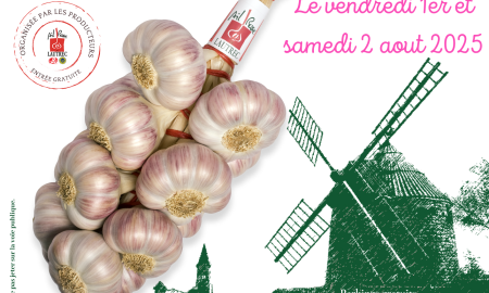 Flyer fête de l'ail rose de lautrec