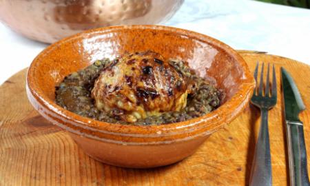 Crepinette de pied de cochon farci au foie gras