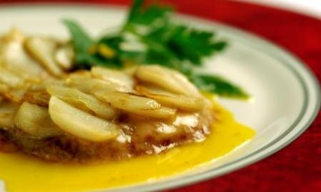 Foie Gras aux écailles d'ail rose de Lautrec