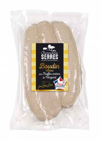 Boudin blanc aux truffes sous vide