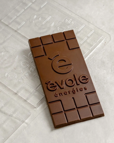 Tablette de chocolat avec logo