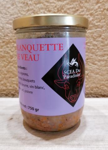 Blanquette de veau bocal verre