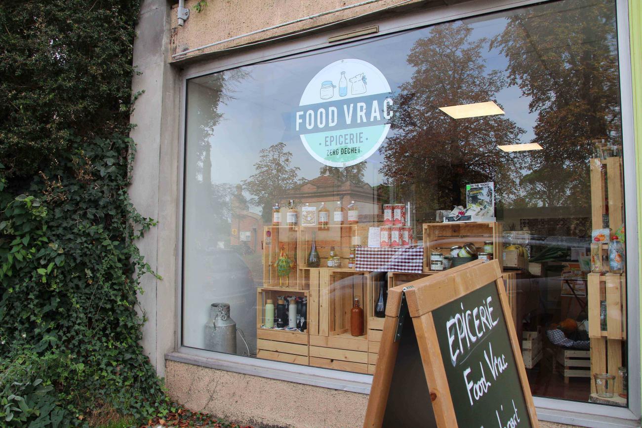 Vitrine du magasin Food Vrac